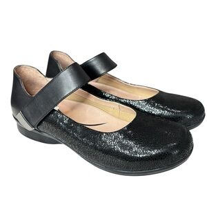 Dansko Audrey Mary Jane Comfort  Shoes Size Womens 40 US 9.5 / 10  Black Leather